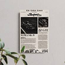 1 Pc Canvas Painting,Tokyo Times, Supra, 2JZ GTE, SUPRA -IV, 1993,Wood Framed Painting (1) Thickness 2.5 Cm/ 1 Inch-Home Decoration For All Occasions,Ideal New Year, Valentine's Day,Thanksgiving,Easter,Christmas Gift,Room Decoration Aesthetic,Wall Decoration Art,Perfect Gift,Autumn And Winter Wall Decoration,Living Room Decoration, Bedroom Decoration, Kitchen Decoration, Entry Decoration, Bathroom Decoration, Direct Wall Painting, High Quality Wall Painting Poster,Modern Home Decoration Stretched And Framed Ready To Hang - màu đen - Xem 7