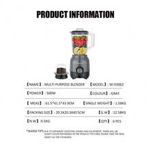 SOKANY 03062 2-In-1 Household Juicer/Coffee Grinder/Blender/Food Processor