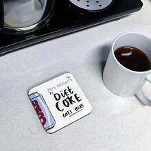 Personalized Lovers Wooden Coasters, Coffee Mats Coasters, Safe, And Odorless. Customized With Names And Colors, Made Of Wood, Perfect For Birthdays, Housewarming Parties Or Any Special Day. It Makes A Thoughtful Gift For Lovers, Beverage Enthusiasts And Those Around Fitness Or Dieting To Spice Up Their Lives. - Multicolor - View 8