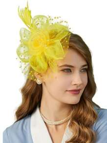 1 buc Fascinator cu pene, petrecere de ceai, elegante, Kentucky Derby, pălării, cutie de pilulă, cocktail, nuntă, mireasă, fascinatoare, bandă de susținere pentru femei și fete, cadou de ziua de naștere de Ziua Mamei, chestii școlare, elegant, toamnă
