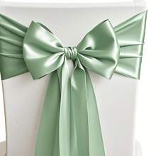 20pcs Satin Chair Sash Bows, 7" X 108", Universal Chair Covers Suitable For Weddings, Engagements, Parties, Banquets, Birthdays, Baby Showers, Christmas, Thanksgiving, Graduations And Other Celebrations. Ideal For Wedding Receptions, Banquets, Parties, Birthday Celebrations, Baby Showers, Graduation Ceremonies, Event Decorations