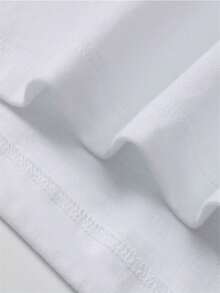 男士时尚印花宽松短袖T恤 | 精致设计 | 夏季必备 | 轻松搭配，展现你的风格 - 白色 - 查看 5