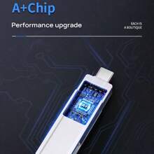 Lenovo TPCU301plus Dual-Use USB Flash Drive For Mobile Phone And Computer USB3.2 High Speed 128G Apple Android Computer Three-In-One Mini Metal