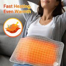 Hailicare Multifunctional Heating Pad Waist Belt | 9 Temp 4 Timer | Water-Fire Resistant | Quick Heat | Ultra Soft Flannel | Upgraded Hook-And-Loop | Machine Washable | Overheat Protection - UK Plug(220-240V) - View 4