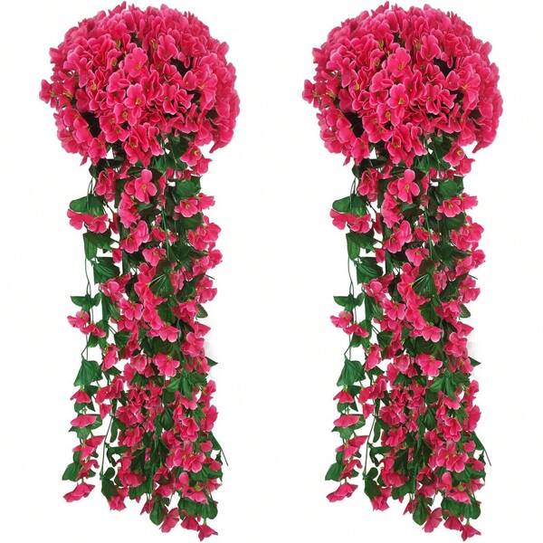 1PC/2PCS Artificial Orchid Vine Butterfly Wedding Site Decoration Home Bedroom, Living Room, Bathroom Wall Hanging Decoration Materials Outdoor Garden School Birthday Party Supplies Mother's Day And New Year Gifts, Autumn Decor, Summer Decor, Fall Decor