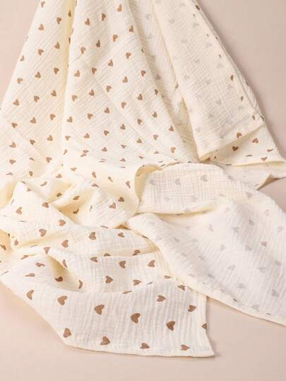 1pc Lemon Print Muslin Baby Swaddle Wrap, Stroller Cover Blanket For Newborn Baby Boy & Girl, Receiving Blanket, Muslin Swaddle Cloth, Nursery Bedding