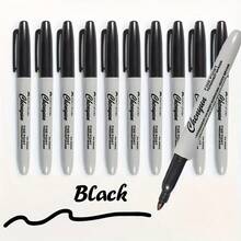 5/6/12pcs Durable & Long-Lasting Fine Tip Permanent Markers - Ideal For Classroom, Office, Kitchen, Etc. - Colored, Non-Bleeding Art & Craft Markers, Party Favors