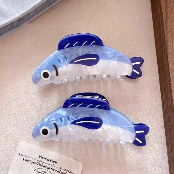 Sardine Shaped Hair Clips, Unique Fisheries Lover's Bathroom Hair Clips, Cute & Versatile, Great Gift For Friends
