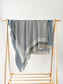 1 Piece Women's Bohemian Style Linen Blend Windproof Shawl Scarf, 130*130cm Large Scarf, Versatile For Outdoor Activities For Dress - Multicolor - View 11