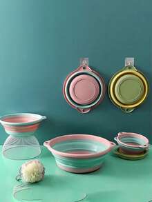 可折叠洗脸盆，家用便携式储物盆，节省空间，浴室洗脚盆