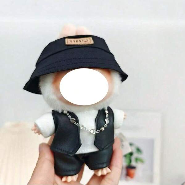 طقم ملابس الدمية، مجموعة صندوق أعمى من الاكسسوارات بمقاس 17 سم، مجموعة 1 و 2 من السترة الجينز والسراويل الكشمير.