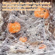 1 件，20/40/60 克蜘蛛网万圣节装饰赠品