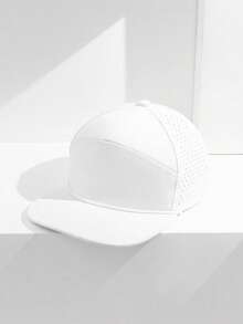 1 件女士纯色休闲大头围速干透气棒球帽，时尚