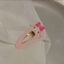 Sanrio 2pcs Cute Cartoon Sanrio Kitty Cat & ABC Resin Anti-Slip Strong Clips, Sweet Korean Style Girl, Big Size Hair Clips, Ideal For Girlfriend, Birthday, Christmas Gifts, Daily Essential