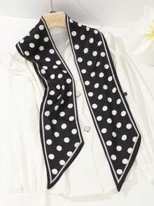 1 件女士波尔卡圆点 Twily 围巾丝带围巾包装带发带颈巾可用作手提包头巾、发带、头带非常适合装扮您的情人节