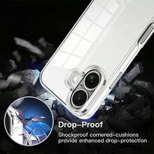 360° Front And Back Shell Film Two-In-One Full Coverage TPU Soft Shell PET Panel PC Back Panel Two-In-One Shockproof And Shock-Absorbing Non-Yellowing Mobile Phone Case Compatible With Apple 16, Galaxy S25 Edge, , Redmi Note, OPPO Waterproof Anti-Fall Scratch Resistant - Clear - View 4