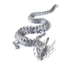 1 件创意 3D 打印龙桌面装饰，独特奇特的小雕像工艺品