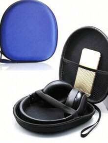 Hard Shell Carrying Headphones Case Headset Travel Bag Headset Pouch Universal Handheld Earphone Container Outdoor Household Using - Multicolor - View 3