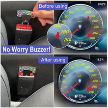 Universal Vehicle Seat Belt Extender,Eliminate The Alarm Sound When Pet Is On The Car,Alarm Silencer For Not Wearing A Seat Belt - 2PCS--grids - View 5
