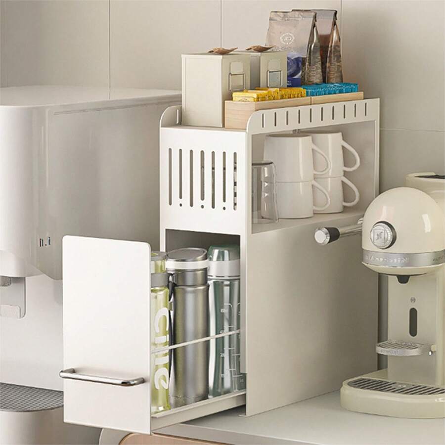 2-Tier Sliding Cabinet Organizer – Expandable Spice Rack For Kitchen, Pantry & Countertop (Highlights Expandability & Multi-Use Storage)