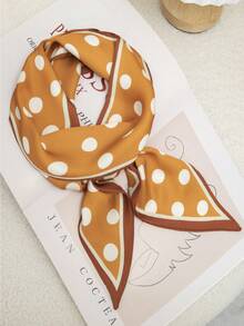 1 件女士波尔卡圆点 Twily 围巾丝带围巾包装带发带颈巾可用作手提包头巾、发带、头带非常适合装扮您的情人节