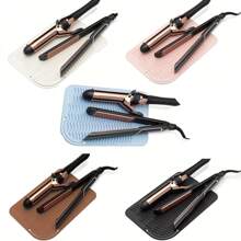 Hot Styling Tool Mat, Universal Size Hair Straightener And Curling Iron Heat-Resistant Mat For Storage And Travel, Hot Styling Tool Mat, Heat Resistant Silicone Hair Styling Mat Storage Heat Insulation Pad For Hair Straighteners, Flat Irons, And Curling Irons, Protect Your Hair Styling Tools With This Non-Slip Silicone Heat Insulation Pad For Restaurant Hotel Commercial