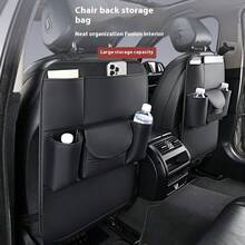 Car Seat Back Organizer, Car Seat Back Storage Bag, Leather Seat Storage Bag, Multi-Function Car Tissue Box, Hanging Car Storage Bag - Back Storage Pocket - View 1