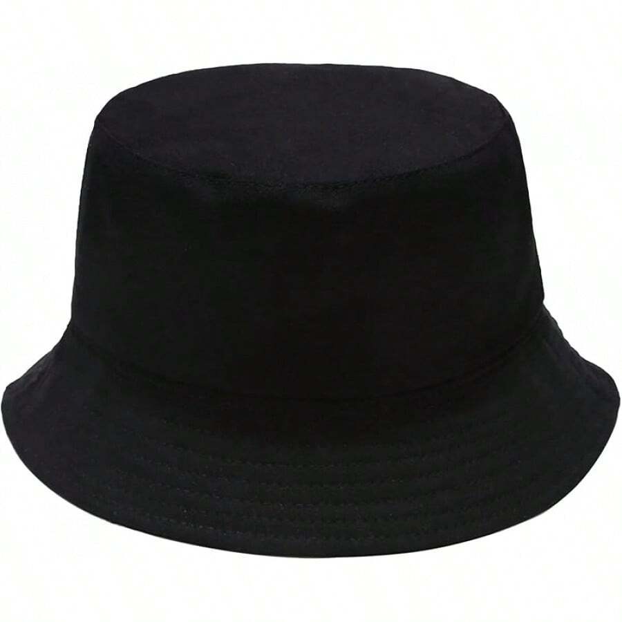 Unisex Reversible Bucket Hat For Beach And Fishing - Black - View 1