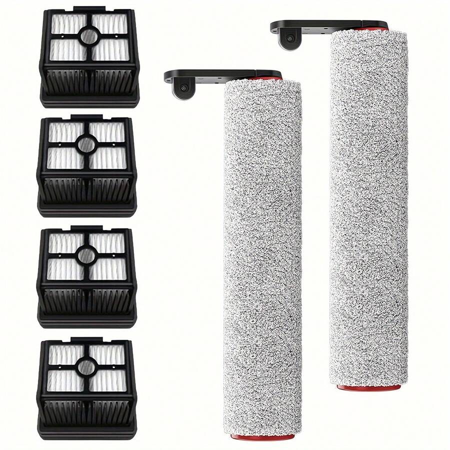 H12 Pro Cordless Wet & Dry Vacuum Cleaner Replacement Kit, Includes 2 Roller Brushes And 4 HEPA Filters