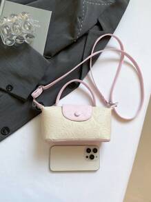 Mini Women Handbag Dumpling Shape Crossbody Bag Casual Tote Shoulder Bag No Punch Messenger Bag, Fashionable