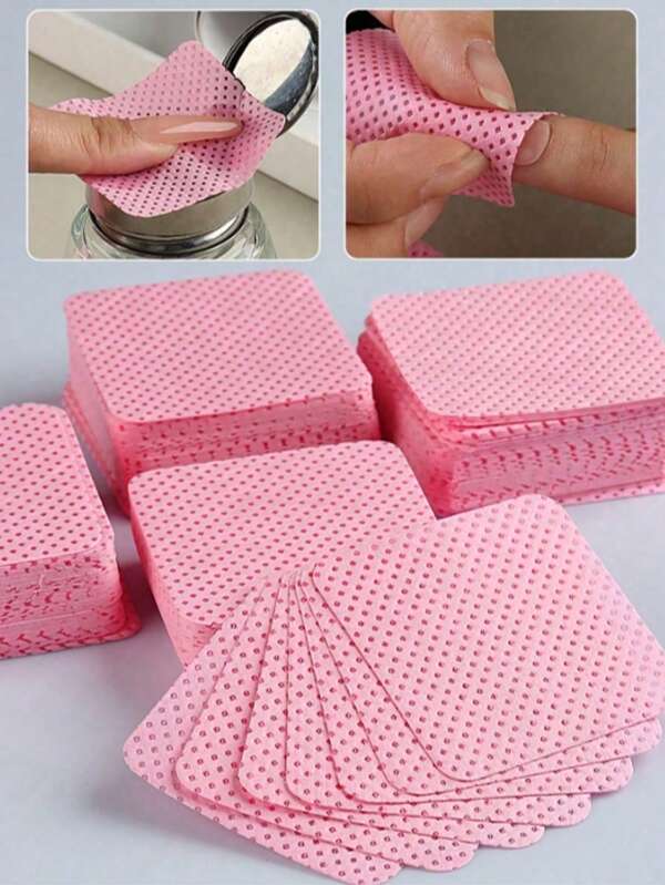 Gel Nail Polish Remover Wipes Cleaner Nail Remover Lint Free Wipes Cleaner Paper Pad Wholesale Makeup Tools, Cleaner, Nail Art, Nail Polish Remover, Lint Free Wipes, Cleaner, Paper Pad(Random Color)