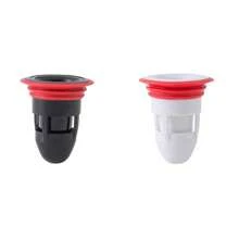 Plugue de drenagem de piso com núcleo de bala ABS de 1/2 peça, núcleo de drenagem de banheiro, filtro de drenagem de pia, adequado para suprimentos de drenagem de pia de cozinha e banheiro