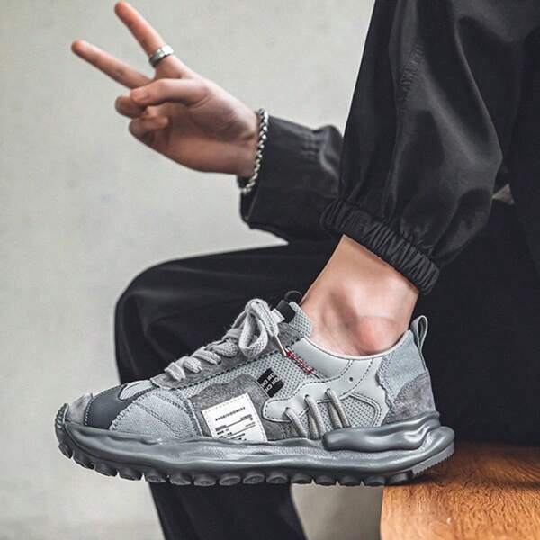 Atmungsaktive Sommer-Sneaker mit dicker Sohle – Laufen & Freizeit