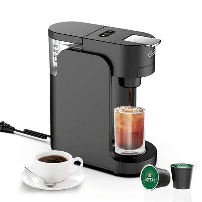 Coffee Maker 4-In-1 Capsule Coffee Machine Fully Automatic Small Size Household 350ML Removable Water Tank Compatible With Universal Coffee Capsules