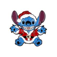 Disney 1 pièce Broche Disney Stitch, épinglette émaillée distinctive - Insigne mignon pour sacs à dos et vêtements, accessoire de broche pour vêtements, attache de sac