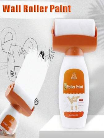 500ml Wall Large Roller Brush Repair Paint Water-Based Odorless Latex Paint Graffiti Cover Wall Roller Paint (New And Old Models Are Shipped Randomly)