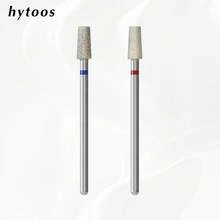 hytoos 4mm Conical Cylindrical Cuticle Nail Drill Bits, Diamond Nail Drill Bits Professional Tools For Cleaning Nail Underside Dead Skin - Multicolor - View 1