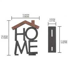 1 Stück modischer hölzerner Buchstabe "HOME" Dekoration - geeignet für Innen- und Außenbereich, ideales Geschenk für Zuhause und Büro, funktionale Wohnzimmer Akzente, perfekt für Heimdekoration, ideal für Valentinstag, Erntedankfest und tägliche Heimdekoration