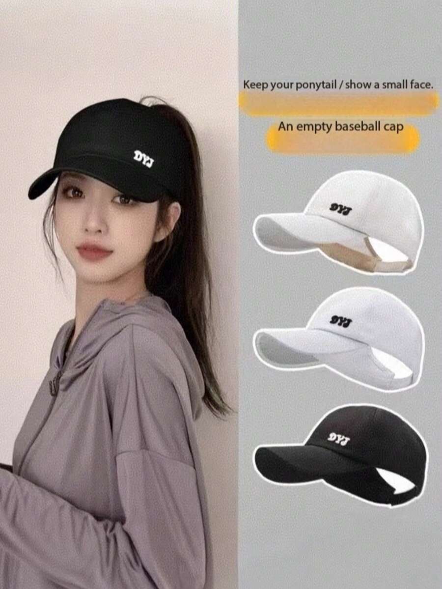 1 Stück Pferdeschwanz Baseball Kappe für Frauen, verstellbarer Snapback Sonnenhut, atmungsaktives Mesh, UV-Schutz, Frühling/Herbst/Sommer