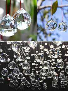 12pcs Crystal Sun Catcher Pendants, Home Decoration Crystal Pendant Window Decoration Hanging Ornaments,Home Decor ,Room Decor, Sun Catcher Indoor Window Catcher With Crystal Bead & Rainbow Prism Ball Pendant,Halloween Festival Supplies,Halloween Decorations,Christmas Decorations