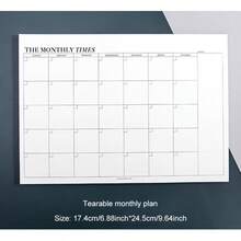 1 件 B5 尺寸月度计划笔记本、学校和办公用品、日记本、文具、笔记本、填充纸、夏季、学校铅笔盒、学校用品、笔记本、日程表、2025 2026 学校日程表、记事本、书签、学校笔记本、学校、办公文具、