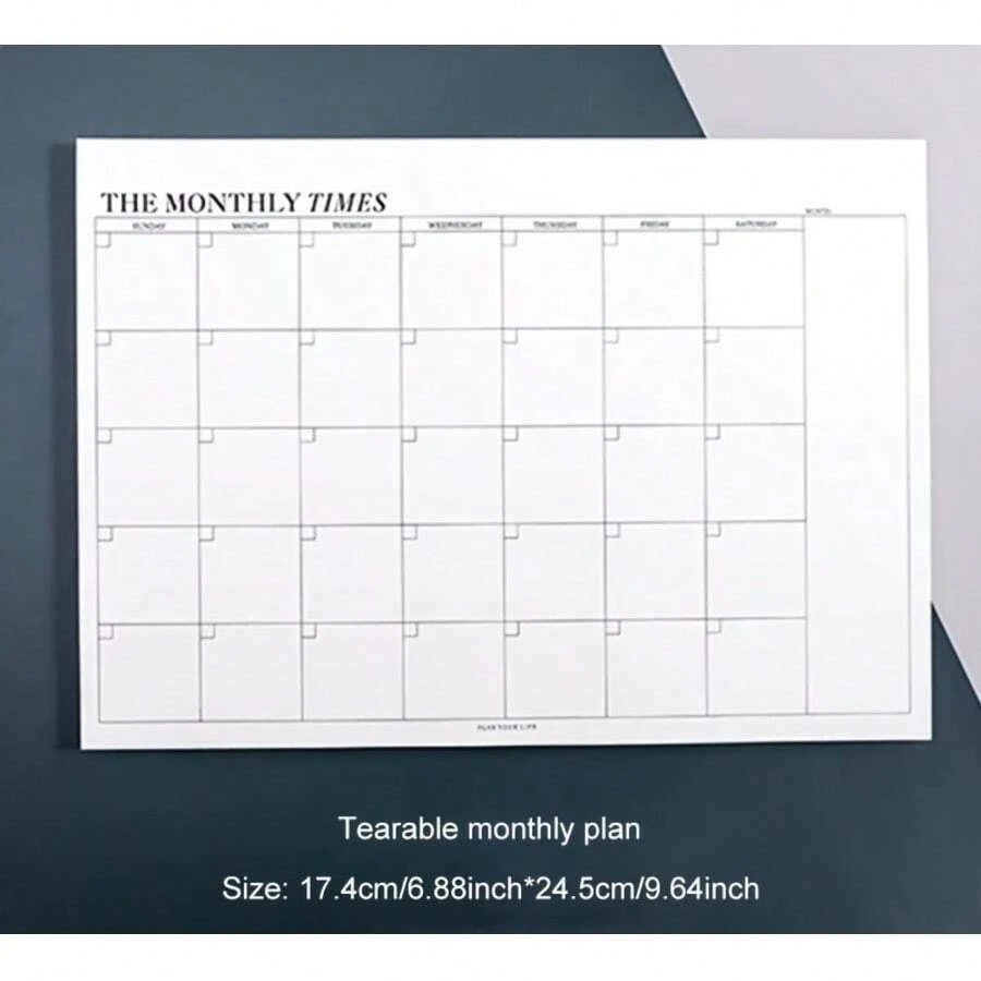 1 件 B5 尺寸月度计划笔记本、学校和办公用品、日记本、文具、笔记本、填充纸、夏季、学校铅笔盒、学校用品、笔记本、日程表、2025 2026 学校日程表、记事本、书签、学校笔记本、学校、办公文具、