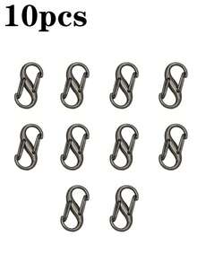 1/5/10 件男女款背包拉链锁套装易拉扣防盗拉链夹 - 保持拉链闭合 - 背包扣带两个弹簧扣适用于行李箱手提包钥匙钱包 DIY 配件旅行必需品多功能 S 扣挂钩适用于旅行露营户外海滩暑假返校旅行配件假日