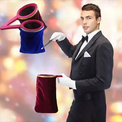 1个2025新款魔术乾坤袋 - 大型通用布袋，适用于舞台魔术道具。适合节日庆典、生日礼物和圣诞节礼物。