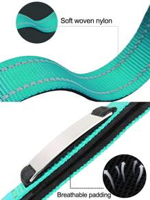 Personalizowana nylonowa obroża dla zwierząt, personalizowana obroża z identyfikatorem dla zwierząt, grawerowana nazwa zwierzaka/telefon, regulowana obroża dla psa, akcesorium dla psa na zewnątrz, odblaskowa świecąca w nocy obroża dla psa, odpowiednia dla średnich i małych psów, ozdobna, grawerowana, stylowa, modna, kolorowa, vintage, słodka, na zamówienie, słodkie, niestandardowe, niepowtarzalne, spersonalizowane, spersonalizowane dla zwierzaka na rocznice, urodziny, artykuły dla zwierząt, akcesoria na Halloween 2025