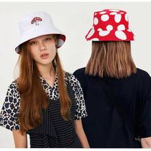 Unisex Reversible Bucket Hat For Beach And Fishing - Boho Bohemian Mushroom - View 11