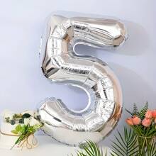 1 Set Oversized Number Balloons, 32-Inch Foil Balloons, Birthday Party Decorations, Adult Gift, Wedding Anniversary, Halloween, Christmas Decor, Large Number Aluminum Foil Balloons In Gold, Silver, Pink, Blue, Rose Gold, Red, Black