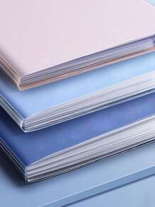 Personalized Custom A4 Binder; 4-Section Folder; Large Capacity Student Test Paper Storage Clip; File Classification And Arrangement Roll Back Belt Return To Campus,Back To School,School Supplies