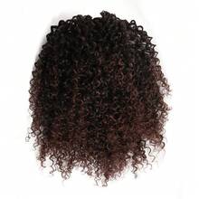 Elegant Kinky Curly Ponytail Extension, High Temperature Fiber, Drawstring African Hairpiece For Women