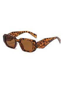 1 Stück asymmetrische polygonale modische kleine Vintage-Hochwertigkeitsbrille für Frauen